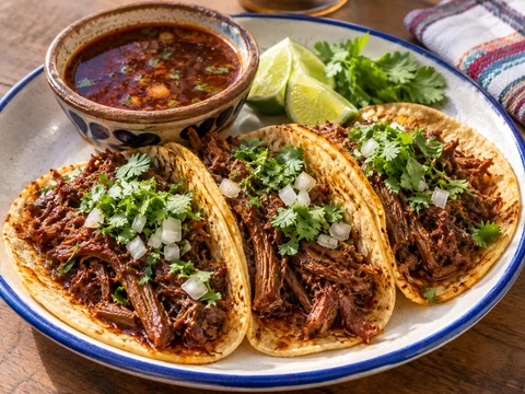 Birria tacos, the WikiTacos emblem