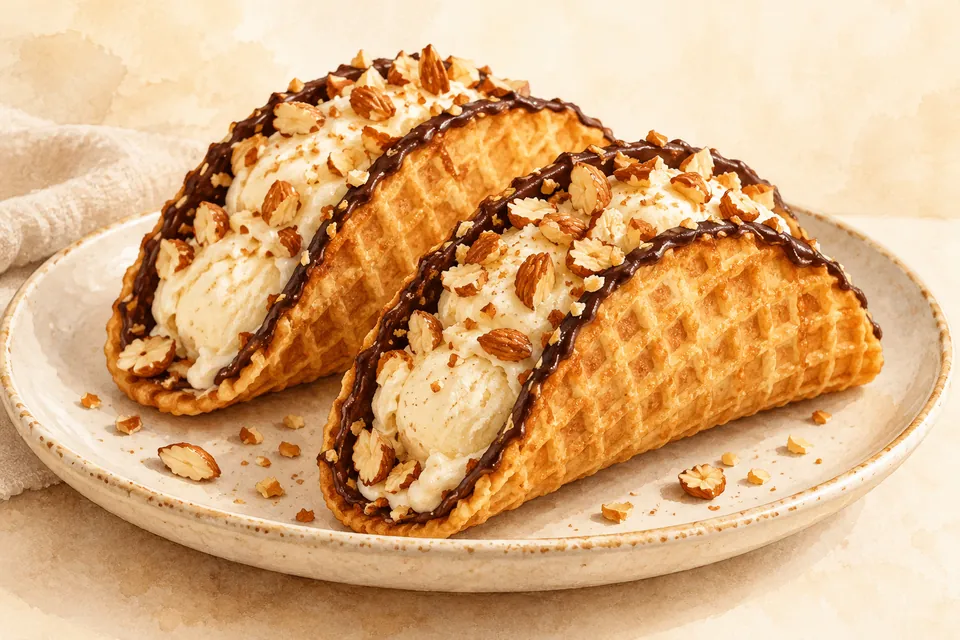 Illustration: Ice-cream tacos