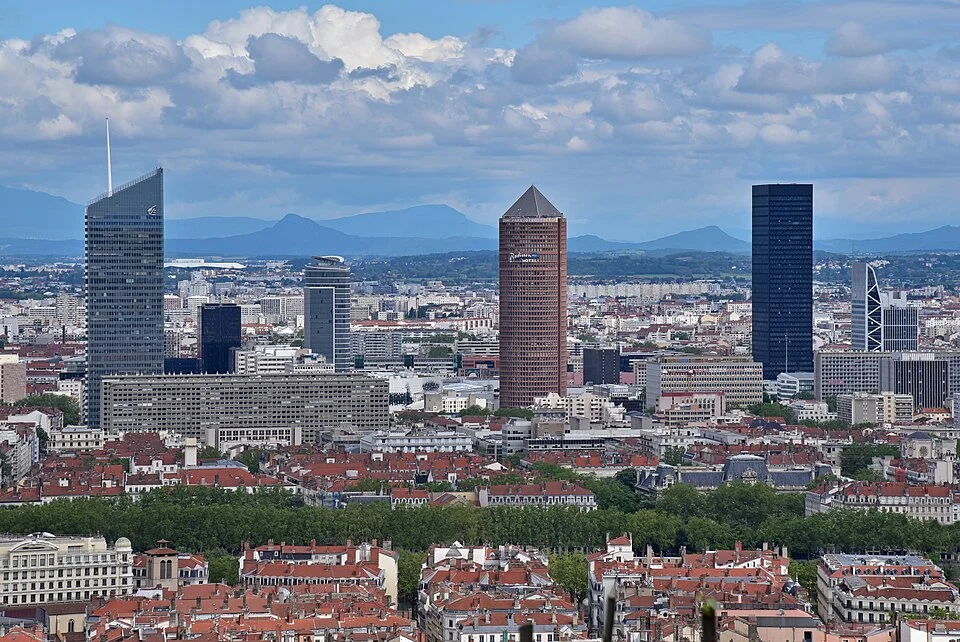 La Part-Dieu skyline, Lyon